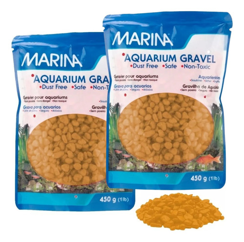 Grava Granza Decorativa Acuario Pecera Marina Aquarium 450g