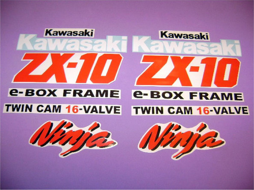 Kit De Stickers Calcomanias Para Moto Kawasaki Ninja Zx10