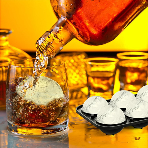 - Moldes Para Cubitos De Hielo Para Béisbol, Bourbon,