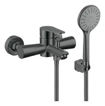 Comprar Monocomando Ducha Exterior Celtic Gris Grafito Inox. Acabado Gris Grafito Satinado Color Gris Oscuro
