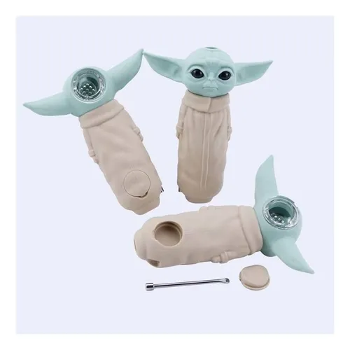 Pipa Mini Yoda Grogu Silicona