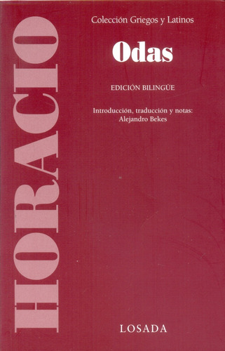 Odas     Edicion Bilingue - Horacio