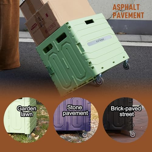 Carrito De Utilidad Plegable Portátil Con Ruedas, Caja Rodan