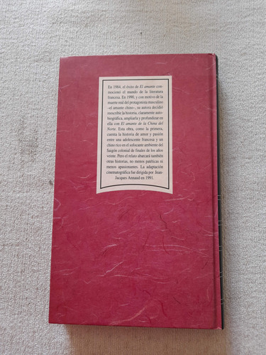 El Amante De La China Del Norte - Marguerite Duras - Rba Nar (Usado)