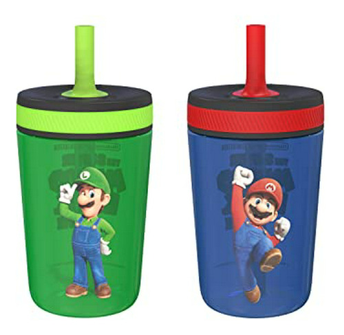 Zak Designs The Super Mario Bros. Movie Kelso Vasos Para Niñ