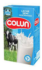 Leche Semidescremada Colun 1 Lt(6 Unidades) Super