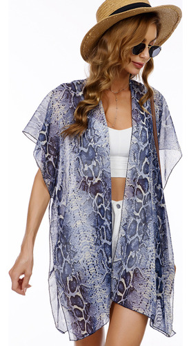 Ropa De Playa Kimono Playera Cubierto Verano Traje De Baño