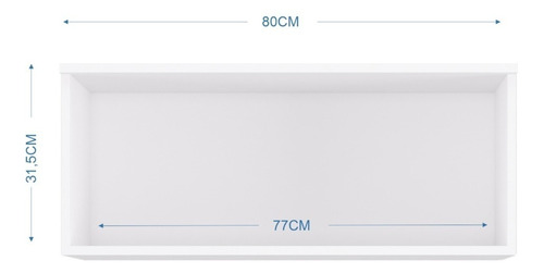 Imagen 3 de 3 de Mueble Superior Cocina Refrigerador Blanco