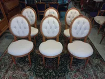 Comprar Manyantiques - Juego De 6 Sillas Francesas Luis Xvi Medallon
