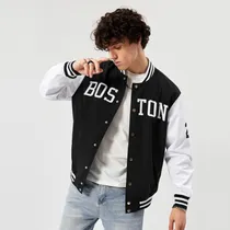 Comprar Chamarras Hombre Estilo Universitario Letras Gráficas 