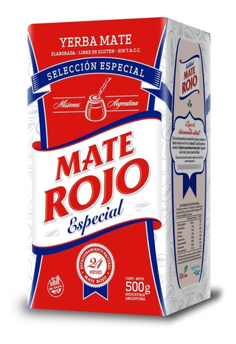 Yerba Mate Rojo Especial X 16 Unid De 1/2kg +regalo Sorpresa