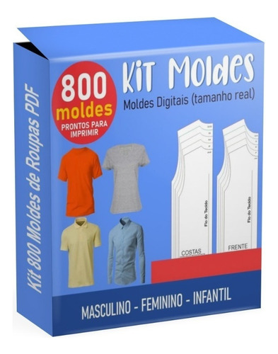 800 Moldes Maslino Feminino E Infantil Em Pdf / Sem Frete