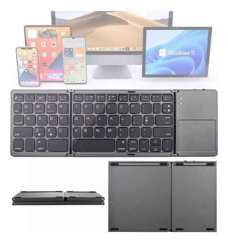 Mini Teclado Inalámbrico Portátil Plegable Con Ñ (español)