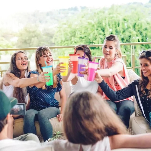 Juego De 10 Vasos De Plástico Para Cambiar De Color, Gran Ca