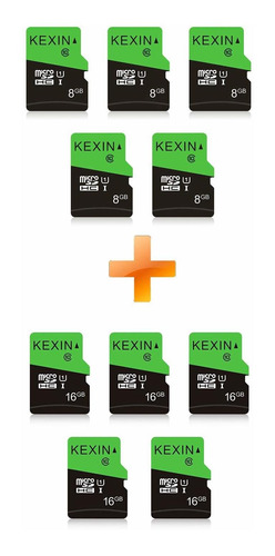 5 Tarjeta Micro Sd 16 G + 8