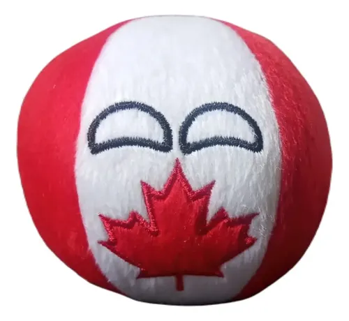 Canadá De Pelúcia Bolinha Canadáball Countryball | MercadoLivre