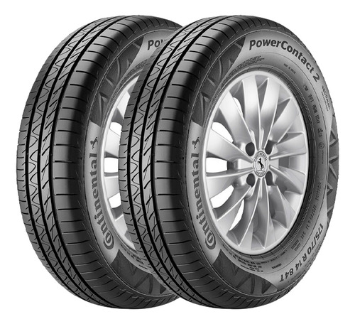Jogo 2 Pneus Continental Aro 15 Powercontact 2 195/60r15 88h