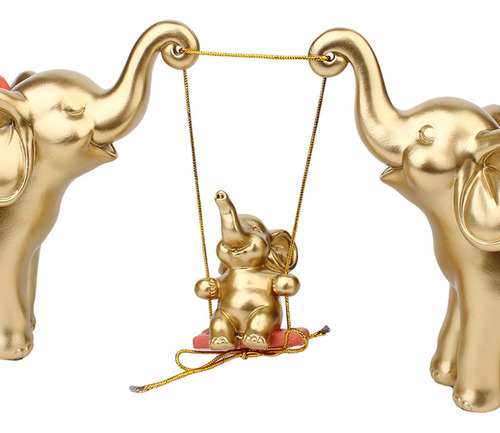 Estatuilla Decorativa De , Adorno De Escritorio De Oro