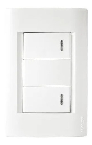 Llave De Luz Kalop Armada Línea Civil 2 Puntos Color Blanco