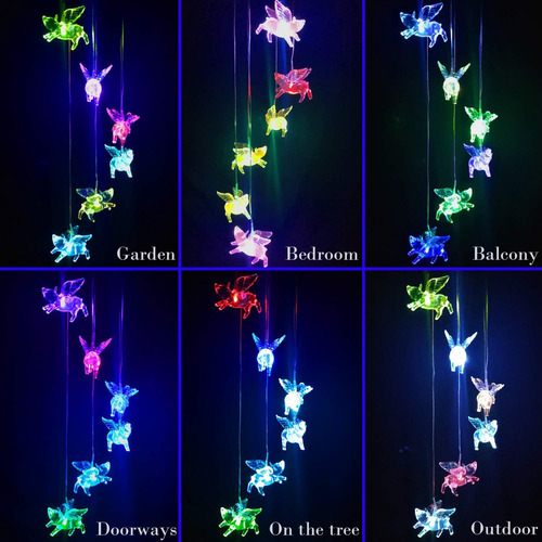 Campanas De Viento Led Que Cambian De Color, Regalo, Portáti