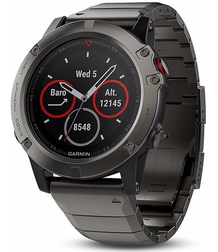 Garmin Fenix 5 Zafiro Gris Correa Metal Gris 47mm Smartwatch