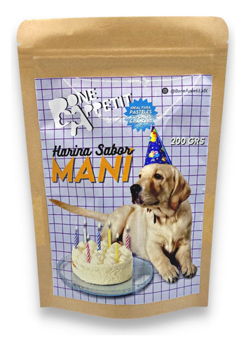Harina Pastel Cupcake Panque Para Mascota Boneappetit 200gr