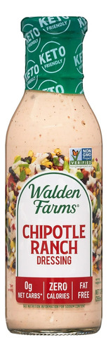 Walden Farms Aderezo Chipotle Ranch, 12 Oz Sin Azúcar