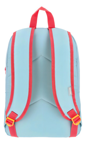 Mochila Escolar Keepack Pusheen Ice Cream Azul Claro Azul Claro Lisa