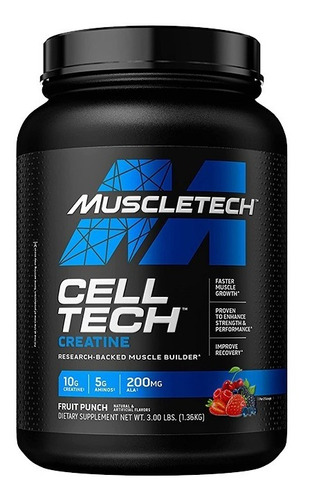 Cell Tech Creatina Muscletech Recuperación 3 Lb