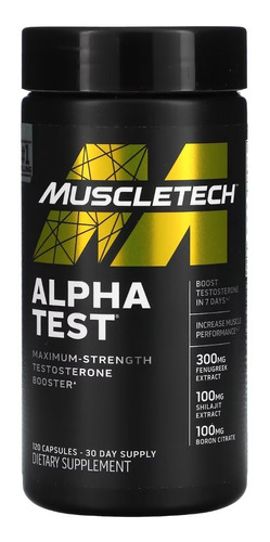 Muscletech Alpha Test 120 Capsulas