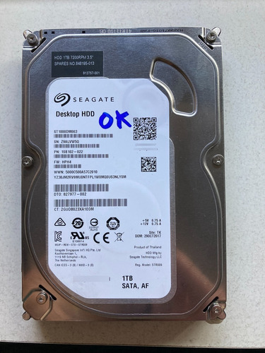 Disco Duro Seagate Barracuda 1tb