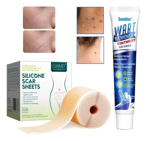 Kit Removedor Verrugas + Parche Cicatrizante Natural