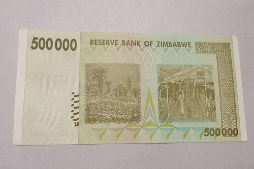 Zimbabwe Billete 500 Mil Dolares 2008 Sin Circular Unc