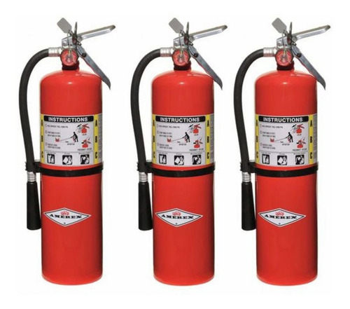 Extintor Multiuso Acero Abc Para Incendio Clase Valvula