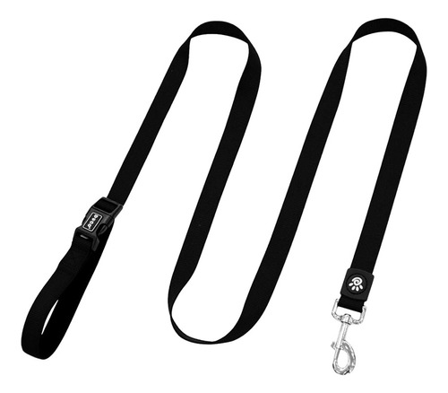 Correa De Perro Doco Hands Free 6ft Talla M Negro 1.8cm