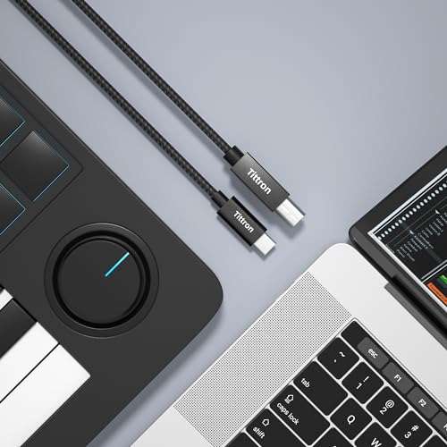 Cable Midi Usb-c A Tipo B De 2 M - Midi-cb200, Metálico