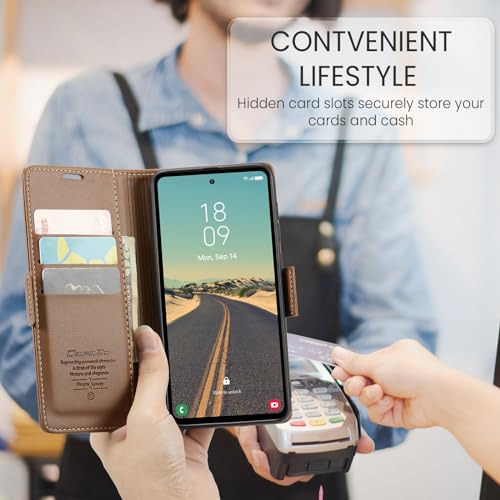 Funda Para Galaxy S23 Fe Cafe Piel Sintetica