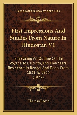 Libro First Impressions And Studies From Nature In Hindos...