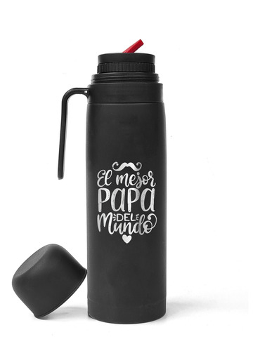 Termo Personalizado Grabado Dia Del Padre - El Mejor Regalo! Mejor Papá Del Mundo