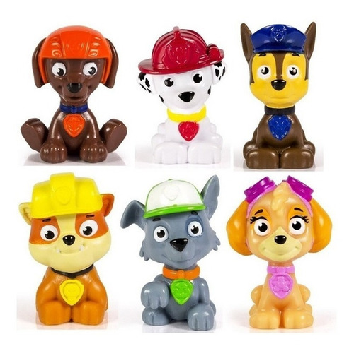 Pack 6 Cachorros Patrulla Canina Paw Patrol Juguetes Niños