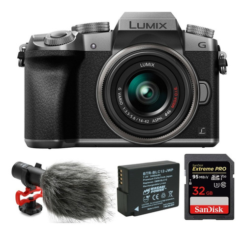 Panasonic Lumix G7 Silver Cámara Digital 4k Wifi + Accesorio