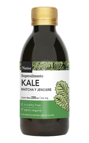 Kale Matcha Y Jengibre Natier Descenso De Peso 250ml 