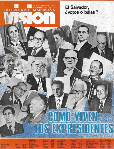 Revista Visión V 62 N 2 / 30 Enero 1984 / Ex Presidentes