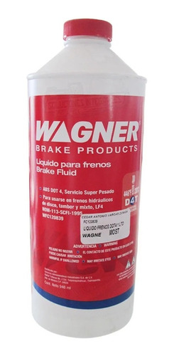 Liquido De Frenos Wagner Dot 4 1 Litro Diesel