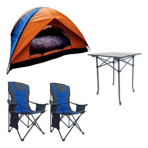 Combo 2 Sillones Director + Mesa + Carpa Tent 2 Nomadic P°