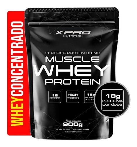 Whey Protein Muscle Whey 900g - Baunilha - XPRO Nutrition