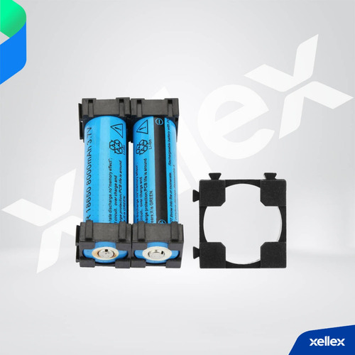 6 X Porta Pila Separador Bateria Encastrable 18650 Holder