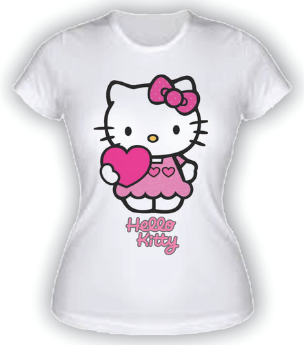 Playera Hello Kitty - Hello Kitty Corazon 2 - Dama Y Niña