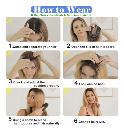 Extensiones De Cabello Humano Real Para Mujer, Sin Flequillo