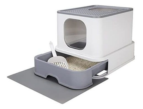 Rizzari Large Foldable Cat Litter Box,top Entry Cat Litter B